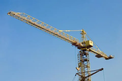 Arrow of the tower crane Foto stock