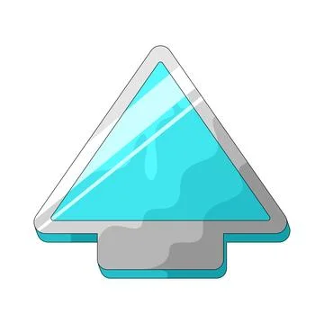 Arrow triangle up illustration Stock Illustration