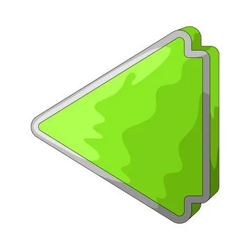 Arrow triangle left illustration Stock Illustration