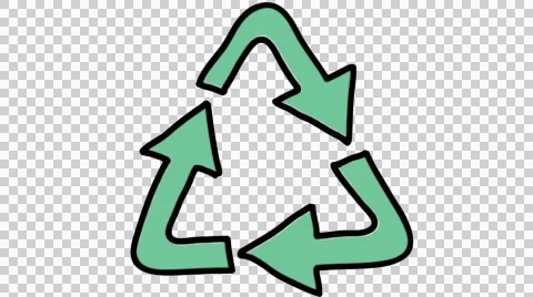Arrow triangle line drawing illustration animation transparent background Stock Footage 44915672