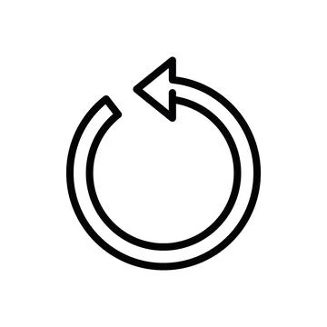 Arrow turning icon 스톡 일러스트