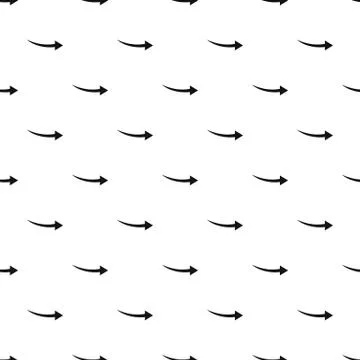 Arrow turning right pattern, simple style Illustrazione stock