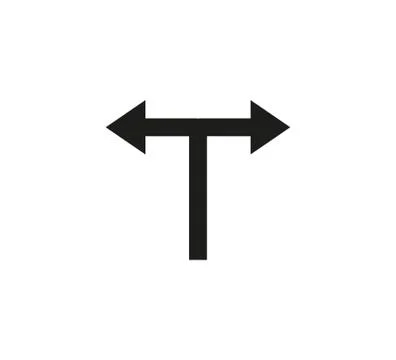Arrow, two way, direction icon. Vector illustration, flat design Stock-Illustration