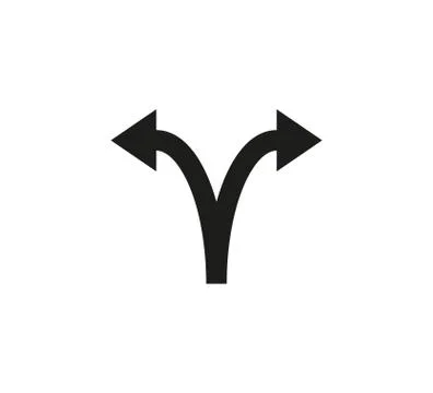 Arrow, two way, direction icon. Vector illustration, flat design Stock Illustration