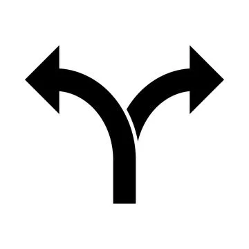 Arrow, two way direction icon vector symbol for your web site design, logo, a Stock Illustration