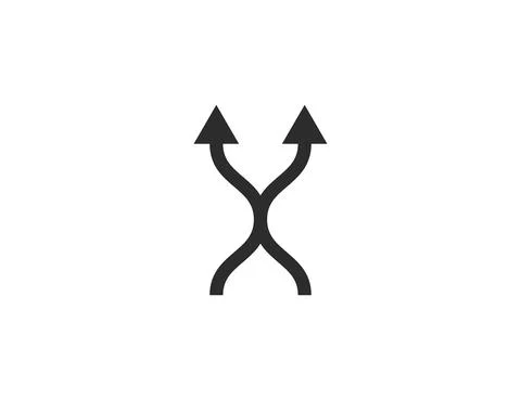 Arrow, two way, direction icon. Vector illustration. Flat design. イラスト素材