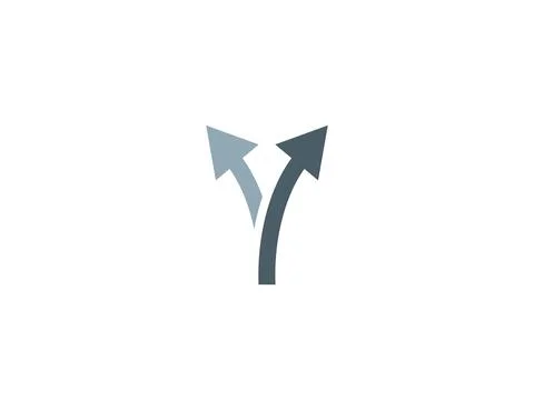 Arrow, two way, direction icon. Vector illustration. Flat design. Stock Illustration