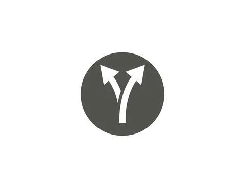 Arrow, two way, direction icon. Vector illustration. Flat design. Stock Illustration