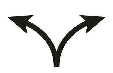 Arrow, two way, direction icon sign symbol vector. Flat design style. Vecto.. Stock Illustration