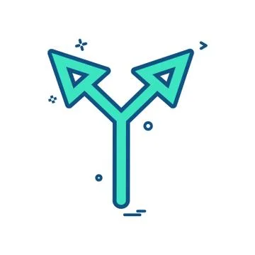 Arrow up two way icon vector design イラスト素材