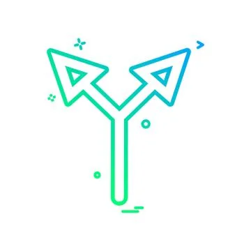 Arrow up two way icon vector design 스톡 일러스트