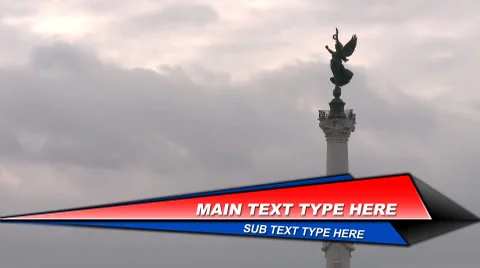 Arrow Type Lower Third Stock After Effects