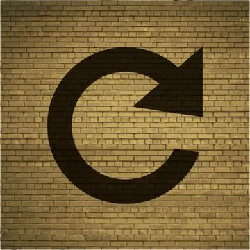 Arrow Update icon Flat with abstract background Stock Illustration