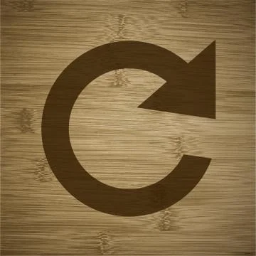 Arrow Update icon Flat with abstract background Illustrazione stock