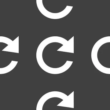 Arrow Update web icon. flat design. Seamless pattern. イラスト素材