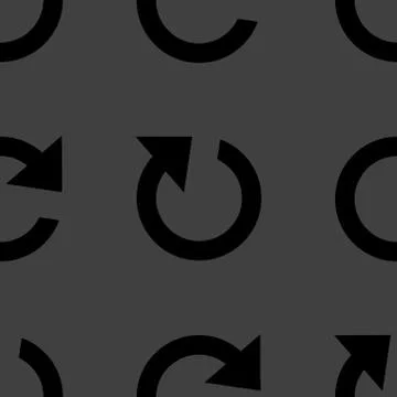 Arrow Update web icon. flat design. Seamless pattern. Stock Illustration