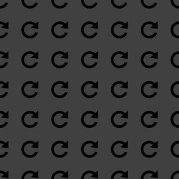 Arrow Update web icon. flat design. Seamless pattern. Illustrazione stock