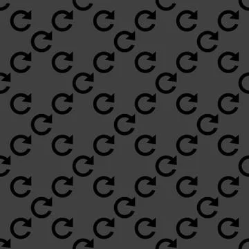 Arrow Update web icon. flat design. Seamless pattern. Stock Illustration