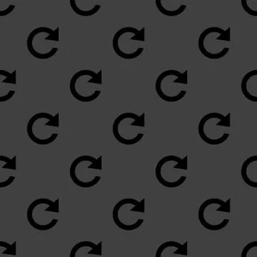 Arrow Update web icon. flat design. Seamless pattern. Stock Illustration