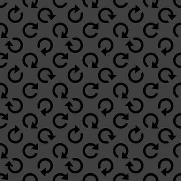 Arrow Update web icon. flat design. Seamless pattern. Stock Illustration