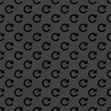 Arrow Update web icon. flat design. Seamless pattern. Illustrazione stock
