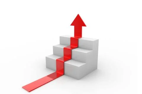 Arrow upstairs Stock Illustration