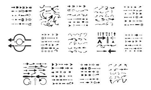 Arrow Vector Collection Stock Illustration