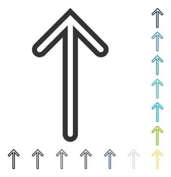 Arrow Up Vector Icon Stock Illustration