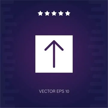 Up arrow vector icon Stock Illustration