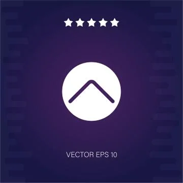 Up arrow vector icon Stock Illustration