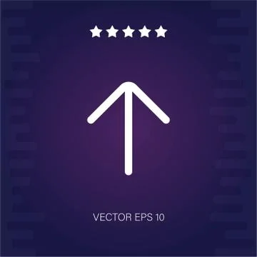 Up arrow vector icon Stock Illustration