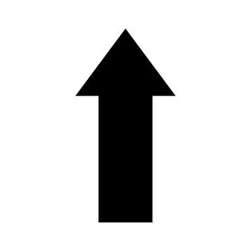 Arrow Up Vector Icon Stock Illustration