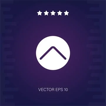 Up arrow vector icon Illustrazione stock