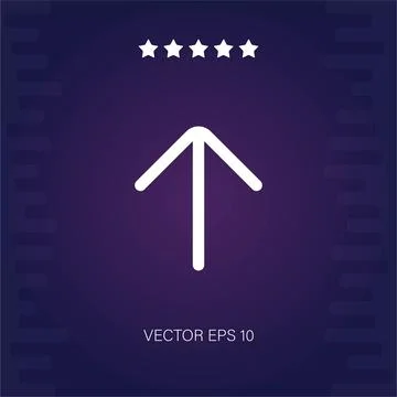Up arrow vector icon Stock Illustration