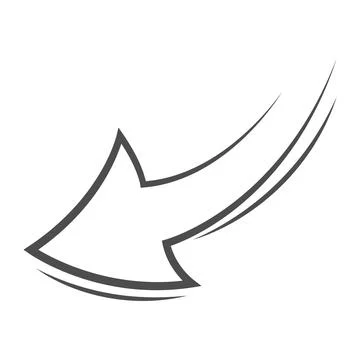 Arrow vector icon illustration design Illustrazione stock