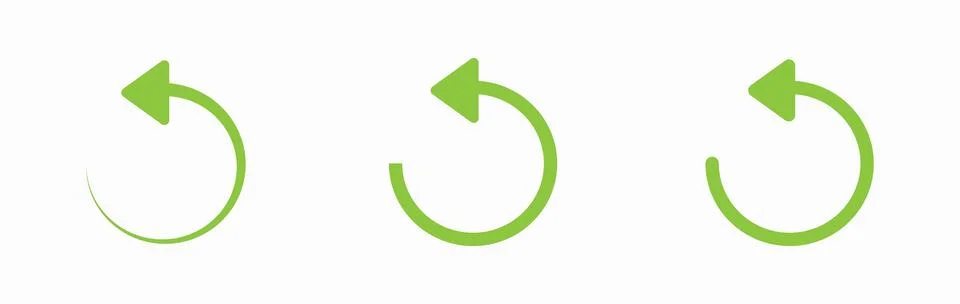 Arrow vector icon set. scroll illustration sign Stock Illustration