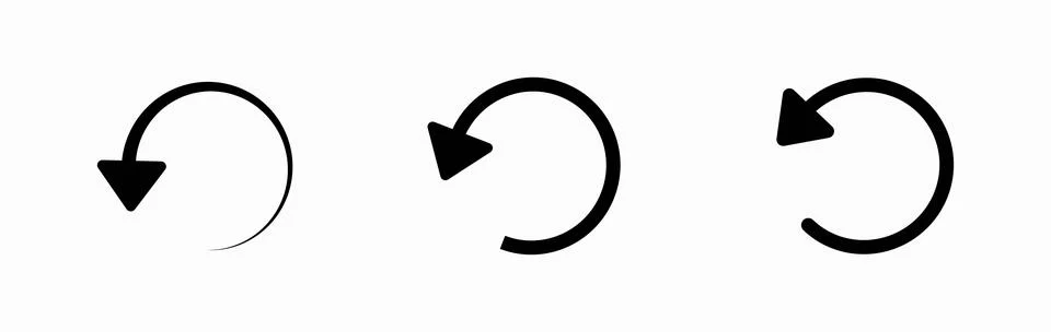 Arrow vector icon set. scroll illustration sign 스톡 일러스트