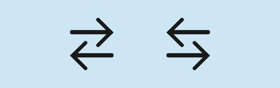 Arrow vector icon set. scroll illustration sign 스톡 일러스트