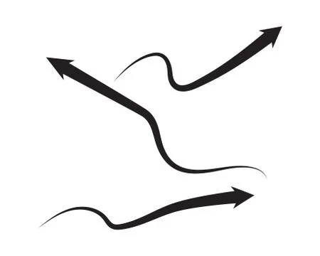 Arrow vector illustration icon Illustrazione stock