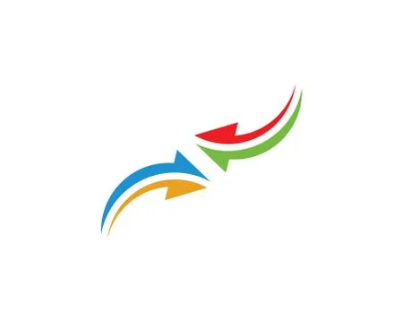 Arrow vector illustration icon Logo Template イラスト素材