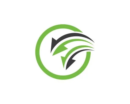 Arrow vector illustration icon Logo Template Stock Illustration