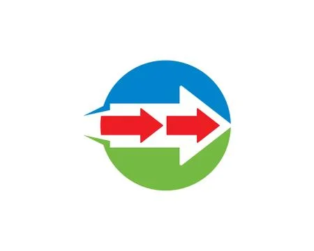 Arrow vector illustration icon Logo Template 스톡 일러스트