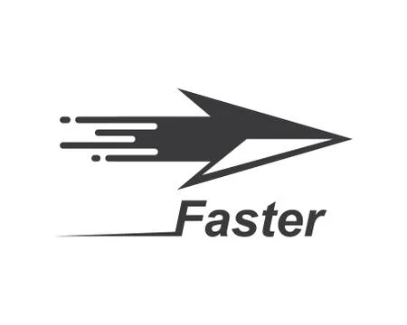 Arrow vector illustration icon Logo of delivery and logistic Stock Illustration