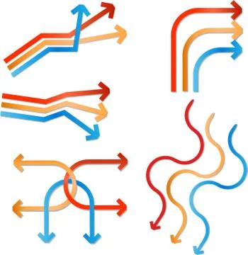 Arrow vector illustrations Stock Illustration