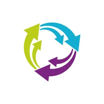 Arrow Vector Logo Template Illustration Design Stock Illustration