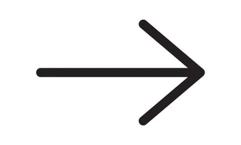 Arrow vector right direction icon Stock Illustration