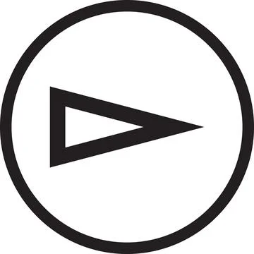 Arrow vector sign in circle Illustrazione stock