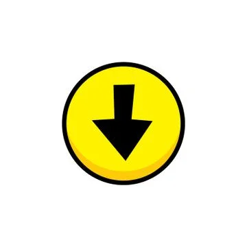 Arrow video game asset menu icon button layer vector art Stock Illustration