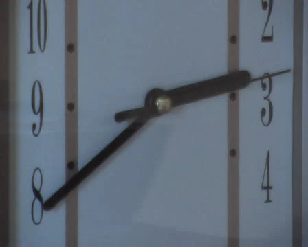 Arrow wall clock closeup Stock Footage 24821953