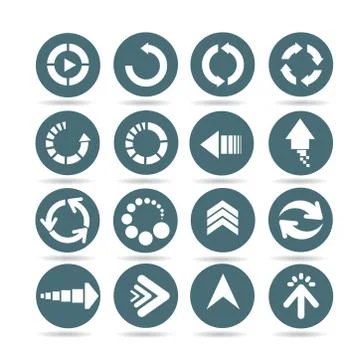 Arrow, web element icons Stock Illustration